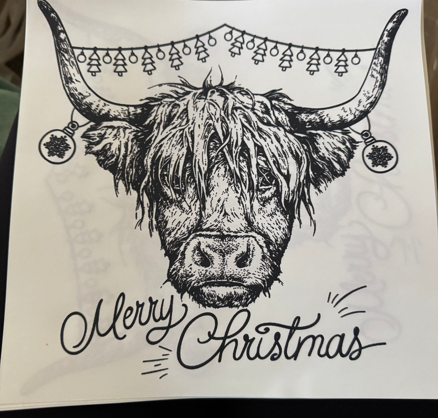 Merry Christmas cow