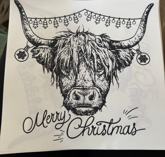 Merry Christmas cow